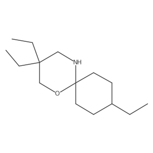 3,3,9-Triethyl-1-oxa-5-azaspiro[5.5]undecane Structure
