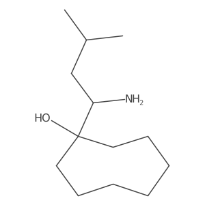 1-(1-Amino-3-methylbutyl)cyclooctan-1-ol Structure