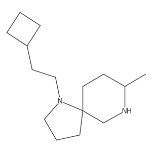 1-(2-Cyclobutylethyl)-8-methyl-1,7-diazaspiro[4.5]decane Structure