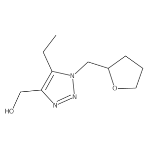[5-ethyl-1-(oxolan-2-ylmethyl)-1H-1,2,3-triazol-4-yl]methanol Structure