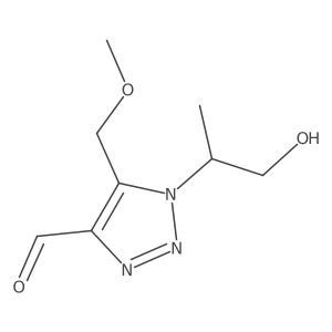 1-(1-hydroxypropan-2-yl)-5-(methoxymethyl)-1H-1,2,3-triazole-4-carbaldehyde结构式