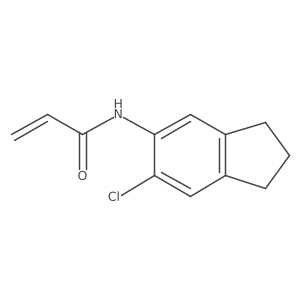 N-(6-chloro-2,3-dihydro-1H-inden-5-yl)prop-2-enamide Structure