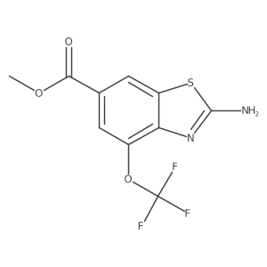 Methyl 2-amino-4-(trifluoromethoxy)benzo[d]thiazole-6-carboxylate Structure