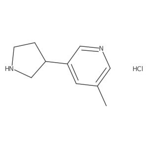 3-Methyl-5-(pyrrolidin-3-yl)pyridine Hydrochloride Structure