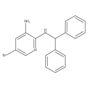 N2-benzhydryl-5-bromopyridine-2,3-diamine结构式
