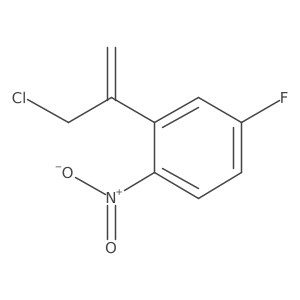 2-(3-Chloroprop-1-en-2-yl)-4-fluoro-1-nitrobenzene结构式