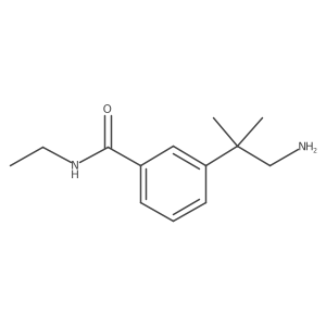 3-(1-amino-2-methylpropan-2-yl)-N-ethylbenzamide Structure
