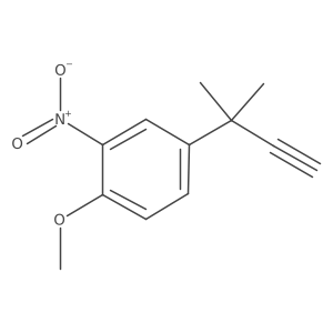 1-Methoxy-4-(2-methylbut-3-yn-2-yl)-2-nitrobenzene Structure