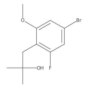1-(4-Bromo-2-fluoro-6-methoxyphenyl)-2-methylpropan-2-ol Structure