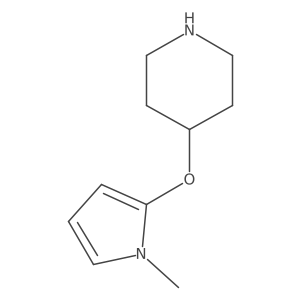 4-[(1-methyl-1H-pyrrol-2-yl)oxy]piperidine Structure
