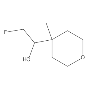 2-Fluoro-1-(4-methyloxan-4-yl)ethan-1-ol Structure
