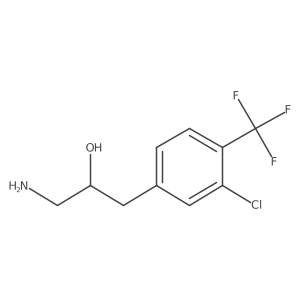 1-Amino-3-[3-chloro-4-(trifluoromethyl)phenyl]propan-2-ol Structure