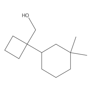 [1-(3,3-Dimethylcyclohexyl)cyclobutyl]methanol结构式
