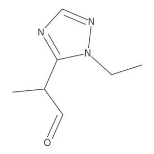 2-(1-ethyl-1H-1,2,4-triazol-5-yl)propanal Structure