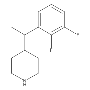 4-[1-(2,3-Difluorophenyl)ethyl]piperidine结构式