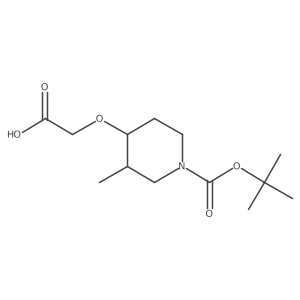 2-({1-[(Tert-butoxy)carbonyl]-3-methylpiperidin-4-yl}oxy)acetic acid结构式