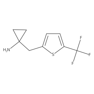 1-{[5-(Trifluoromethyl)thiophen-2-yl]methyl}cyclopropan-1-amine结构式