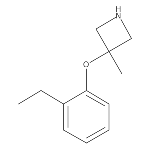 3-(2-Ethylphenoxy)-3-methylazetidine结构式