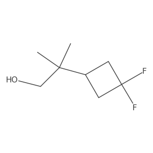 2-(3,3-Difluorocyclobutyl)-2-methylpropan-1-ol结构式