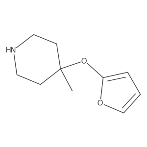 4-(Furan-2-yloxy)-4-methylpiperidine结构式
