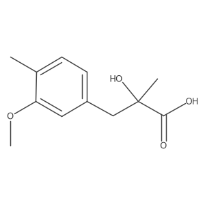 2-Hydroxy-3-(3-methoxy-4-methylphenyl)-2-methylpropanoic acid Structure