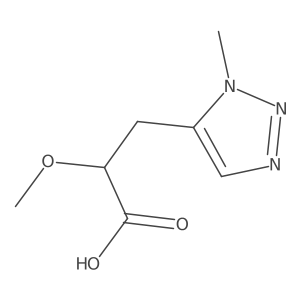2-methoxy-3-(1-methyl-1H-1,2,3-triazol-5-yl)propanoic acid结构式