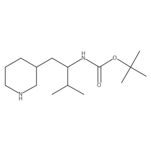tert-butyl N-[3-methyl-1-(piperidin-3-yl)butan-2-yl]carbamate Structure