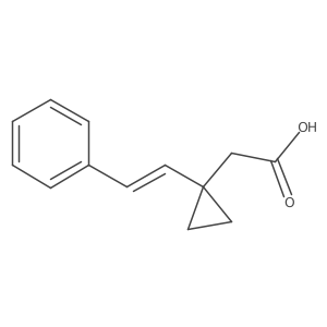 2-[1-(2-Phenylethenyl)cyclopropyl]acetic acid Structure