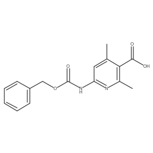 2,4-Dimethyl-6-(phenylmethoxycarbonylamino)pyridine-3-carboxylic acid结构式
