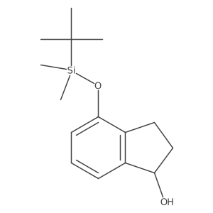 (S)-4-((Tert-butyldimethylsilyl)oxy)-2,3-dihydro-1H-inden-1-OL结构式