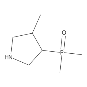 3-(Dimethylphosphoryl)-4-methylpyrrolidine结构式