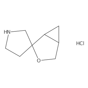 Spiro[3-oxabicyclo[3.1.0]hexane-2,3'-pyrrolidine];hydrochloride结构式