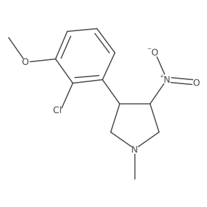 3-(2-Chloro-3-methoxyphenyl)-1-methyl-4-nitropyrrolidine Structure