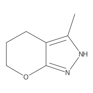 3-methyl-1H,4H,5H,6H-pyrano[2,3-c]pyrazole结构式