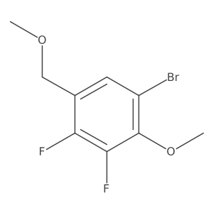 1-Bromo-3,4-difluoro-2-methoxy-5-(methoxymethyl)benzene Structure