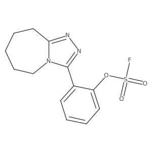2-{5H,6H,7H,8H,9H-[1,2,4]triazolo[4,3-a]azepin-3-yl}phenylsulfurofluoridate Structure