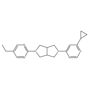 4-Cyclopropyl-6-[5-(5-ethylpyrimidin-2-yl)-octahydropyrrolo[3,4-c]pyrrol-2-yl]pyrimidine Structure