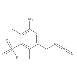 3-Amino-5-(azidomethyl)-2,6-dimethylbenzene-1-sulfonyl fluoride Structure