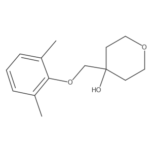 4-[(2,6-Dimethylphenoxy)methyl]oxan-4-ol Structure
