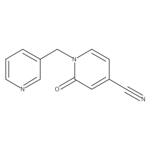 2-Oxo-1-[(pyridin-3-yl)methyl]-1,2-dihydropyridine-4-carbonitrile Structure