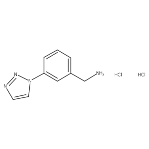 [3-(Triazol-1-yl)phenyl]methanamine;dihydrochloride Structure