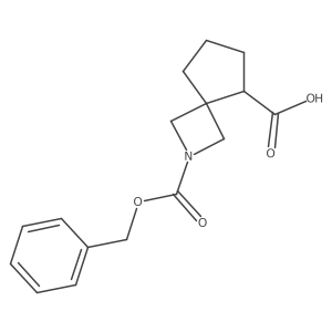 2-[(Benzyloxy)carbonyl]-2-azaspiro[3.4]octane-5-carboxylic acid Structure