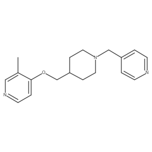 3-Methyl-4-({1-[(pyridin-4-yl)methyl]piperidin-4-yl}methoxy)pyridine结构式