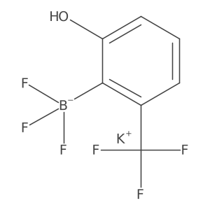 Potassium trifluoro(2-hydroxy-6-(trifluoromethyl)phenyl)borate结构式