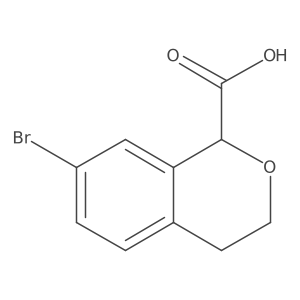 7-Bromo-3,4-dihydro-1H-2-benzopyran-1-carboxylic acid结构式