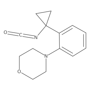 4-[2-(1-Isocyanatocyclopropyl)phenyl]morpholine结构式