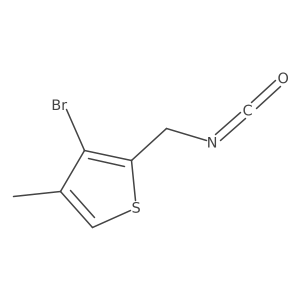 3-Bromo-2-(isocyanatomethyl)-4-methylthiophene结构式
