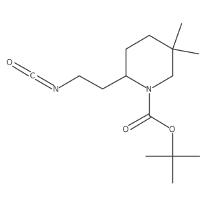 Tert-butyl 2-(2-isocyanatoethyl)-5,5-dimethylpiperidine-1-carboxylate Structure