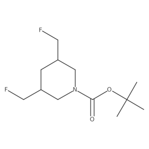 Tert-butyl 3,5-bis(fluoromethyl)piperidine-1-carboxylate结构式