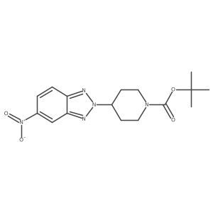 tert-butyl 4-(5-nitro-2H-1,2,3-benzotriazol-2-yl)piperidine-1-carboxylate结构式